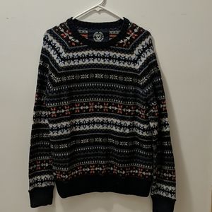 American Eagle patterned sweater.